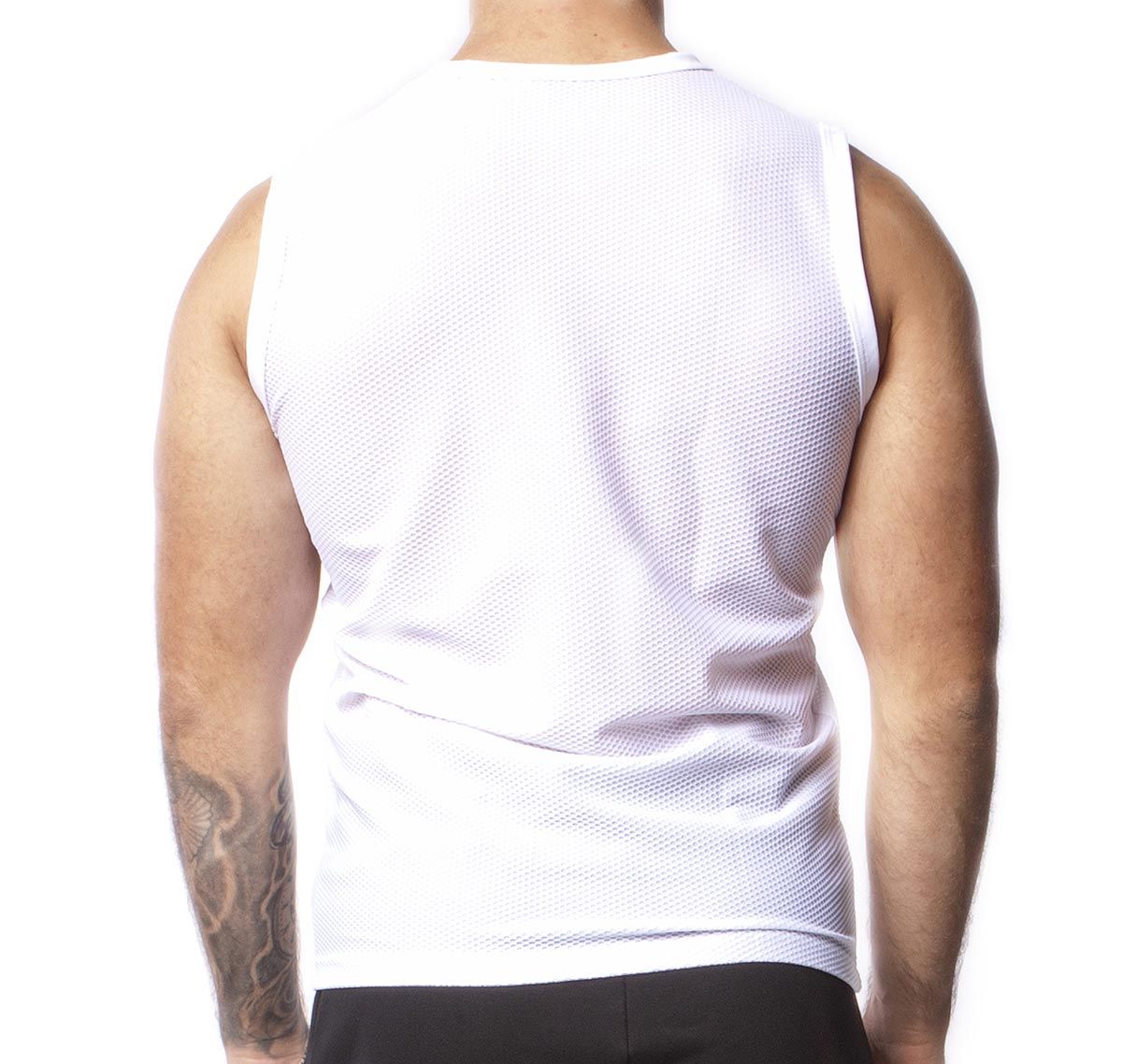 Alexander COBB Camiseta de tirantes TANK TOP MESH WHITE, blanco