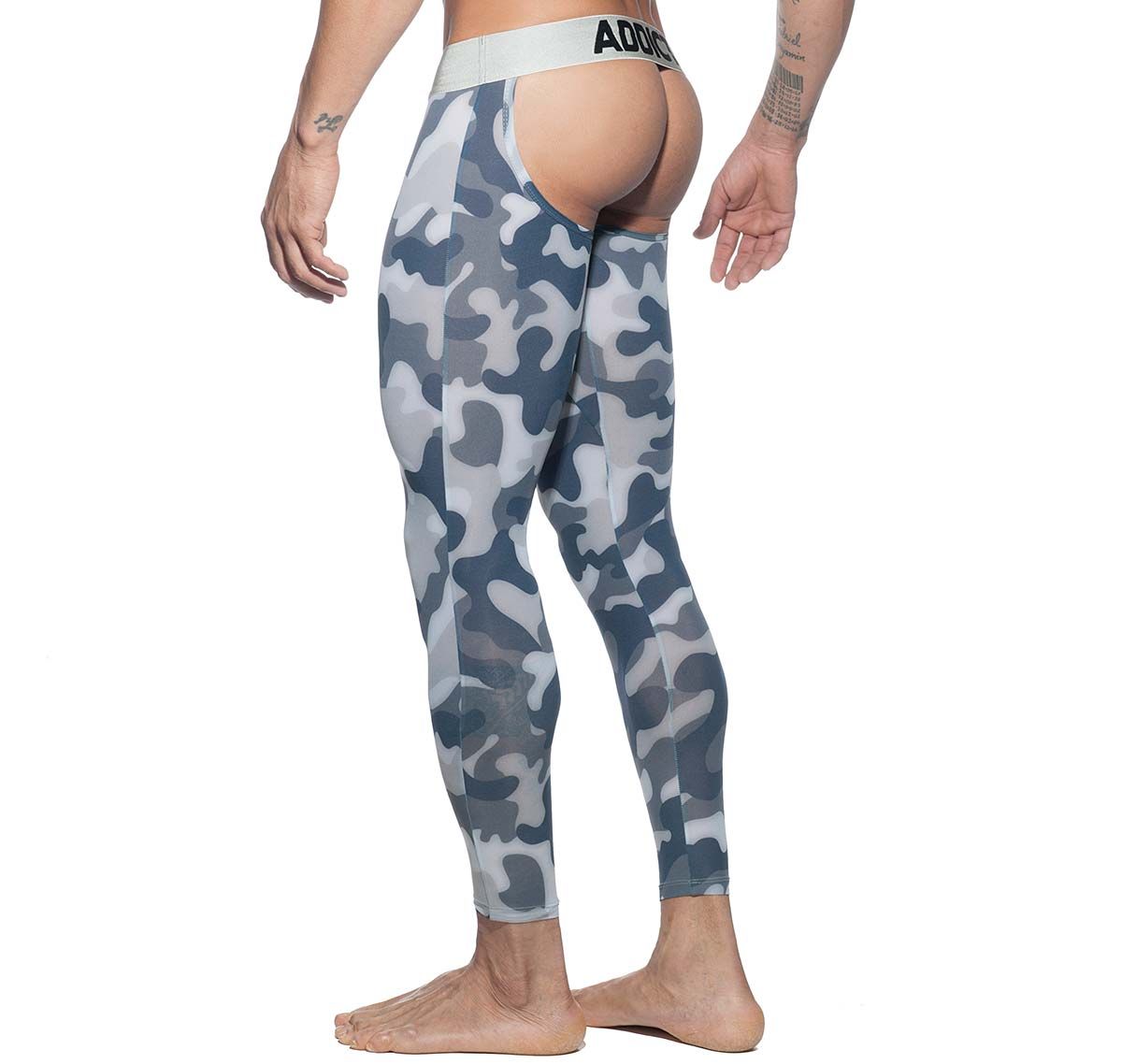 Addicted Pantalones térmicos BOTTOMLESS CAMO LONG JOHN AD695, camouflage-gris