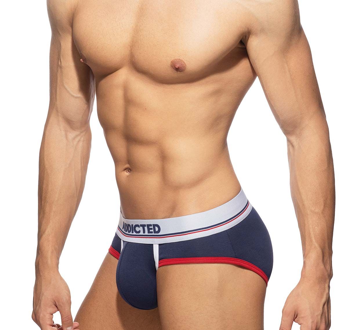Addicted Pack de 3 Slips TOMMY 3 PACK BRIEF AD1008P, blanco/rojo/azul marino