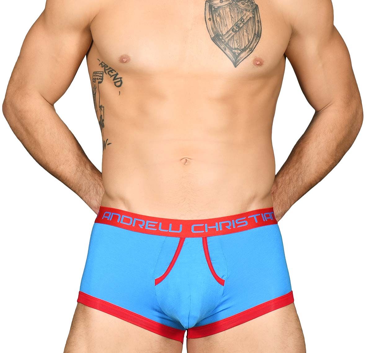 Andrew Christian Boxers ALMOST NAKED RETRO BOXER 90884, blue