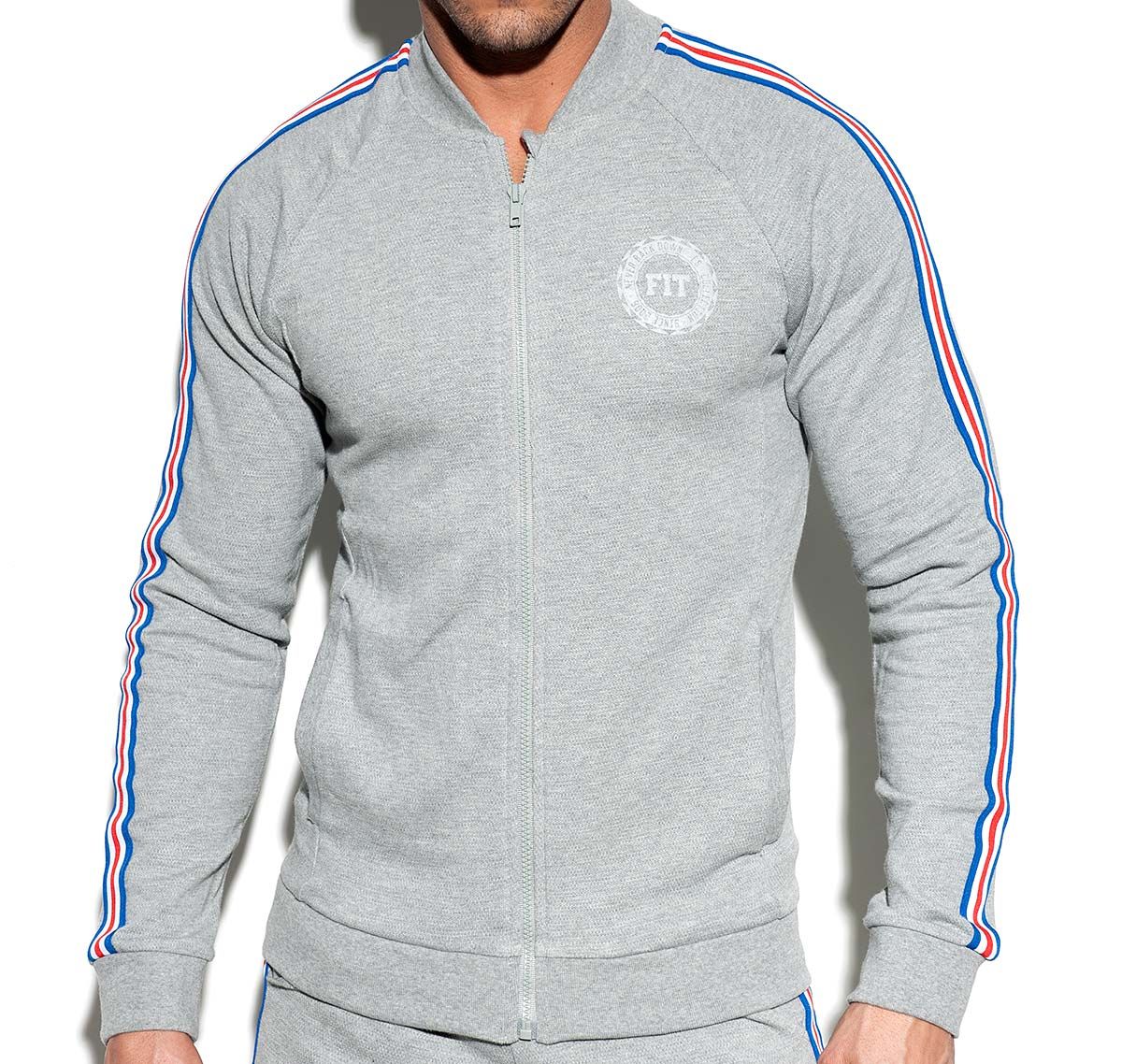 ES Collection Chaqueta deportiva FIT TAPE JACKET SP208, gris