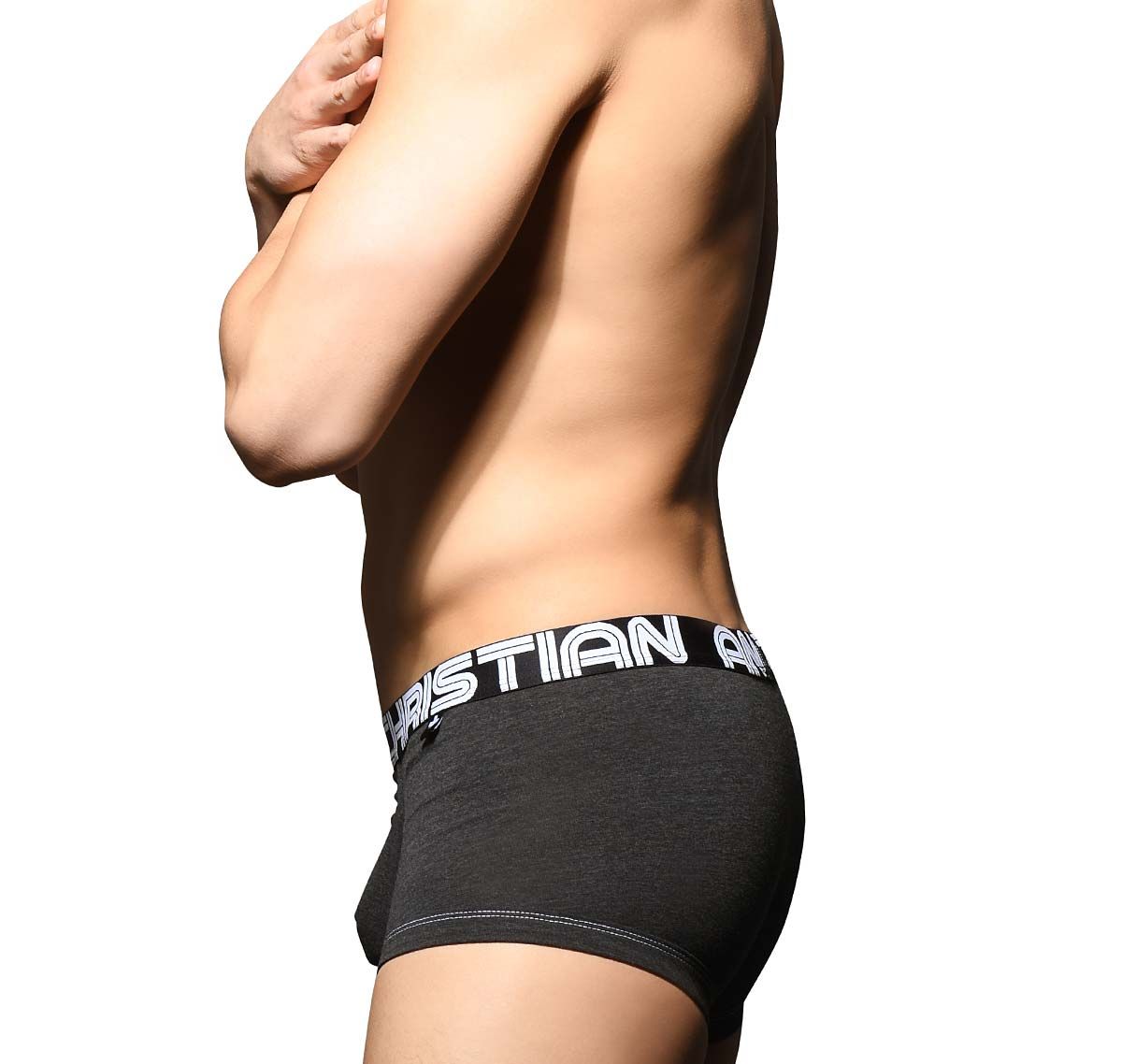Andrew Christian Boxershorts FLY TAGLESS BOXER w/ ALMOST NAKED 92588, grau
