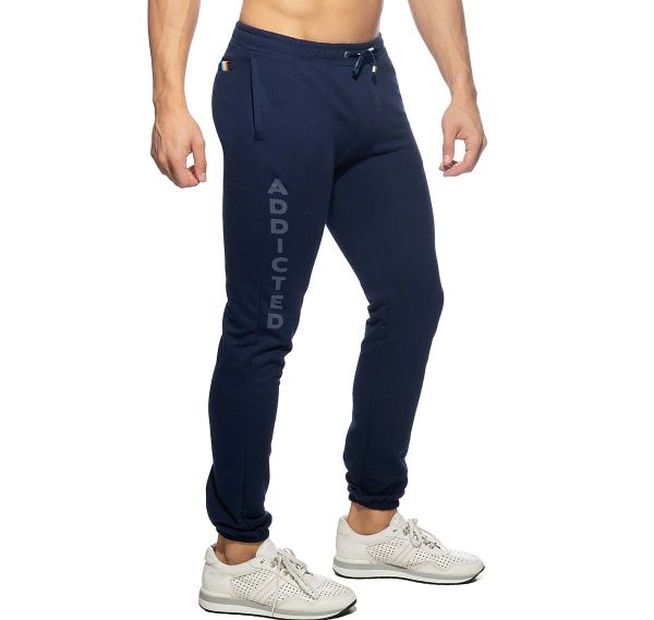 Addicted Pantaloni sportivi lunghi LONG JOGGING PANTS AD999, blu marino 