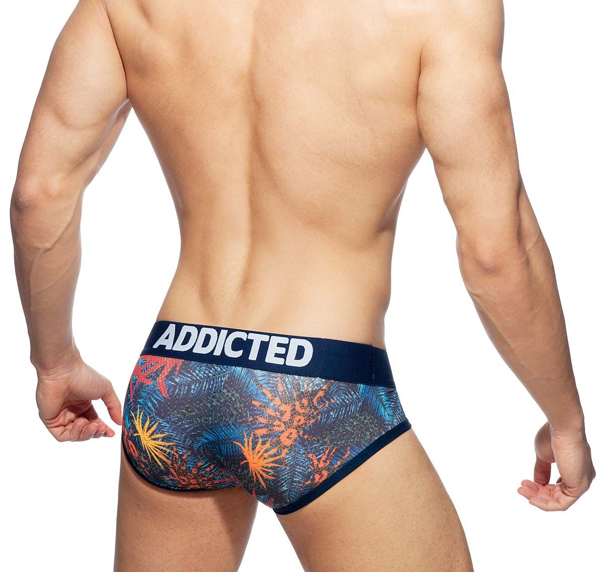 Addicted 3 Pack Briefs 3 PACK TROPICAL MESH BRIEF PUSH UP, AD889P, multicolor
