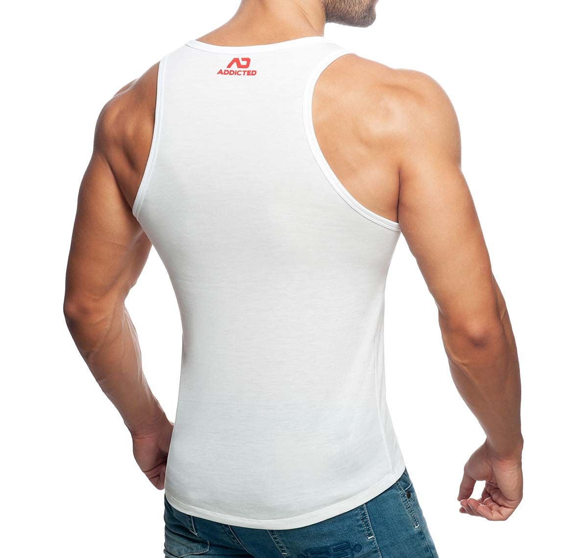 Addicted Tank Top ON THE MAKE TANKTOP AD914, white