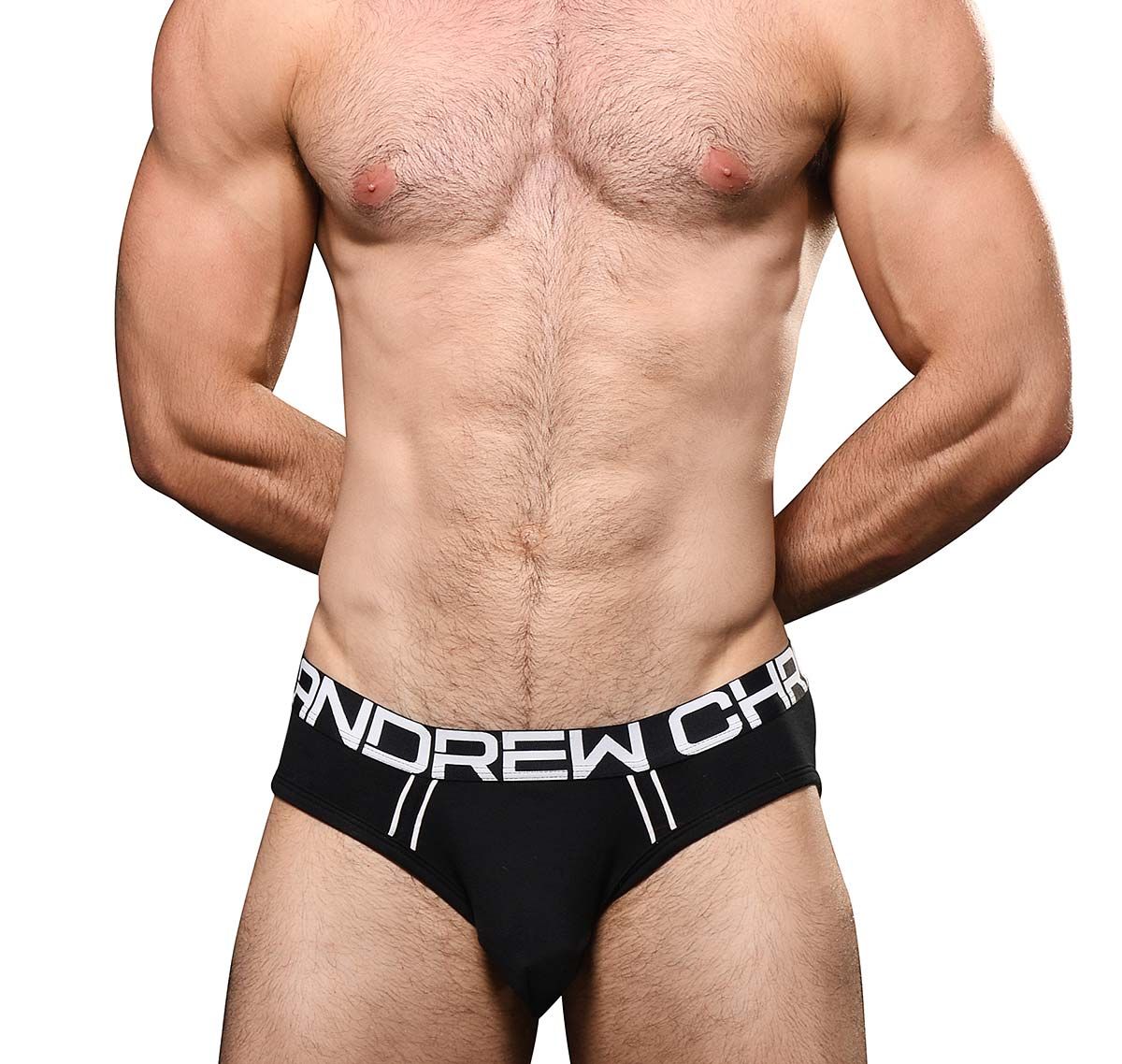 Andrew Christian Slip TROPHY BOY FOR HUNG GUYS BRIEF 93007, negro