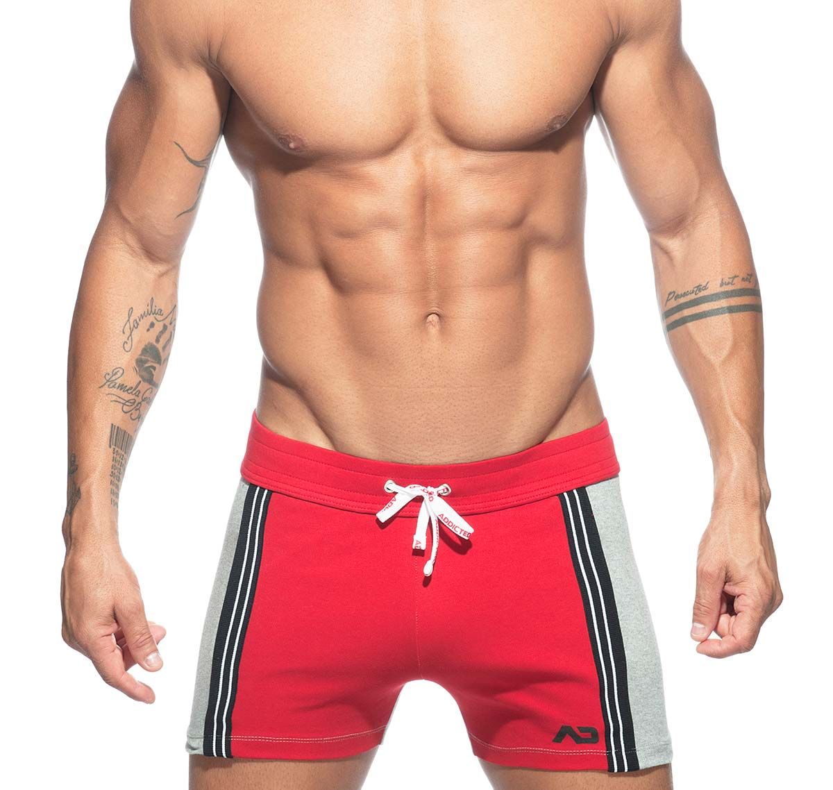 Addicted Training shorts SHORT PANT AD674, red