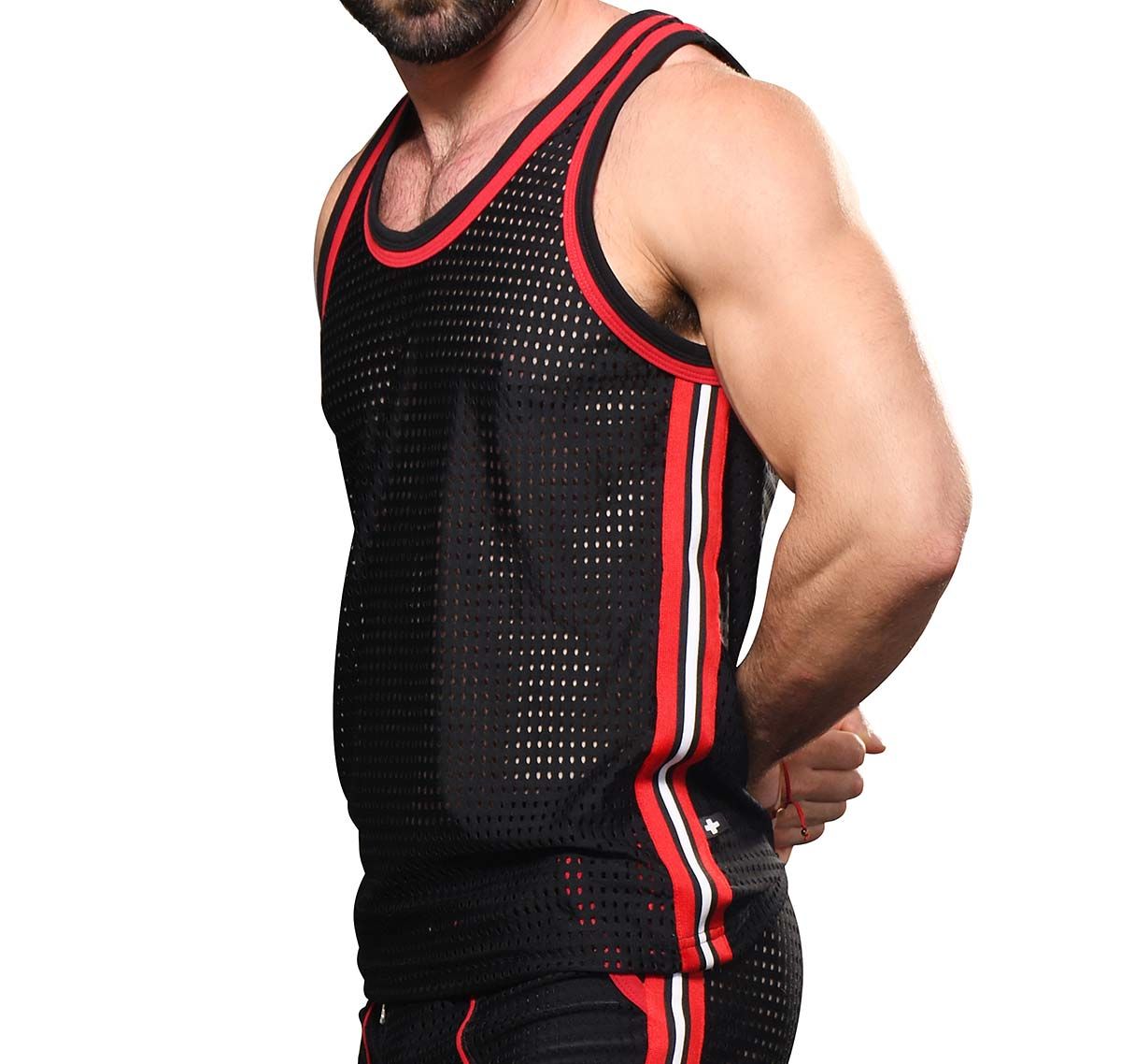 Andrew Christian Tank Top COMPETITION MESH TANK 2947, black