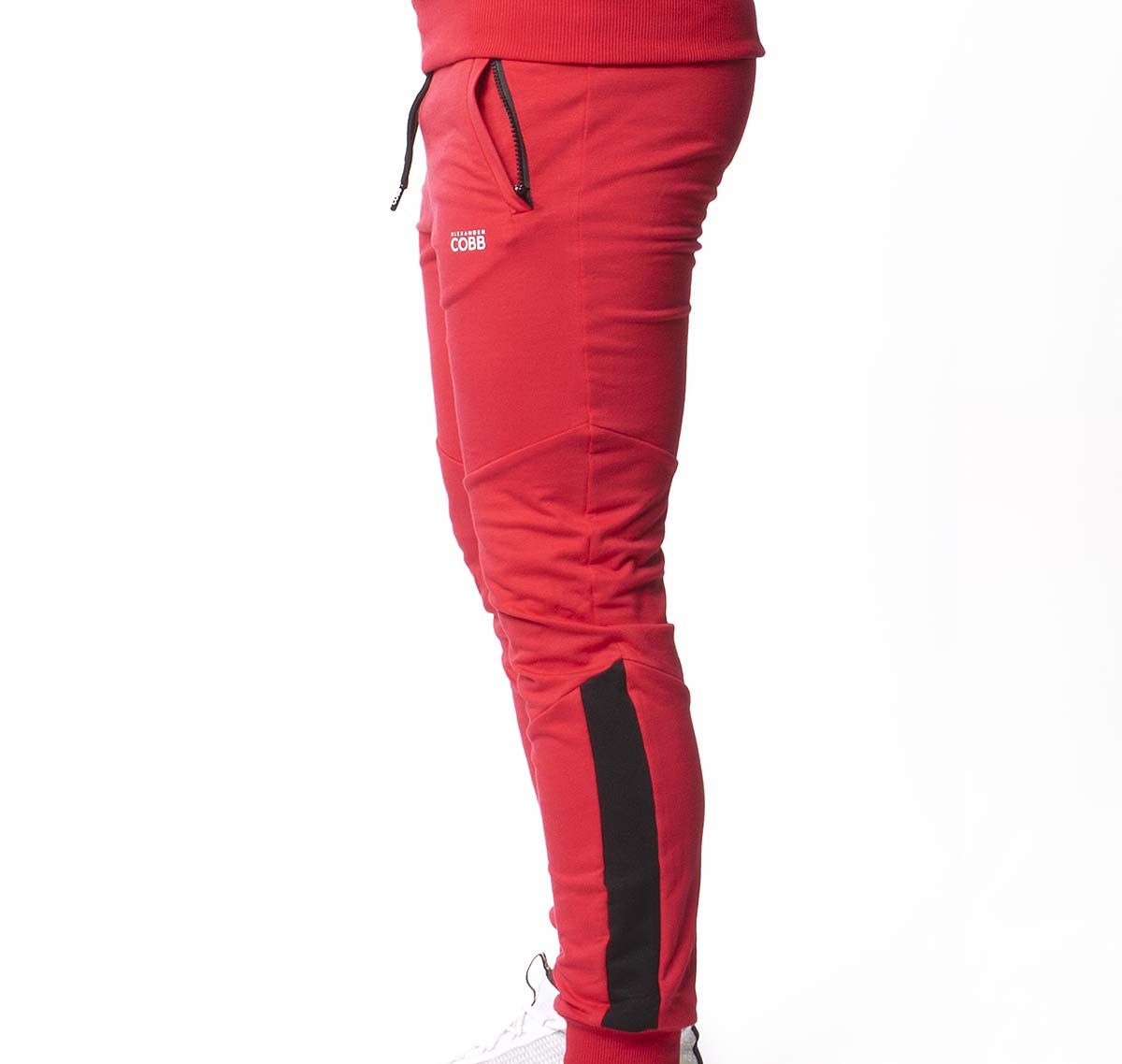 Alexander COBB Pantalón deportivo PANTS RED BLACK, rojo