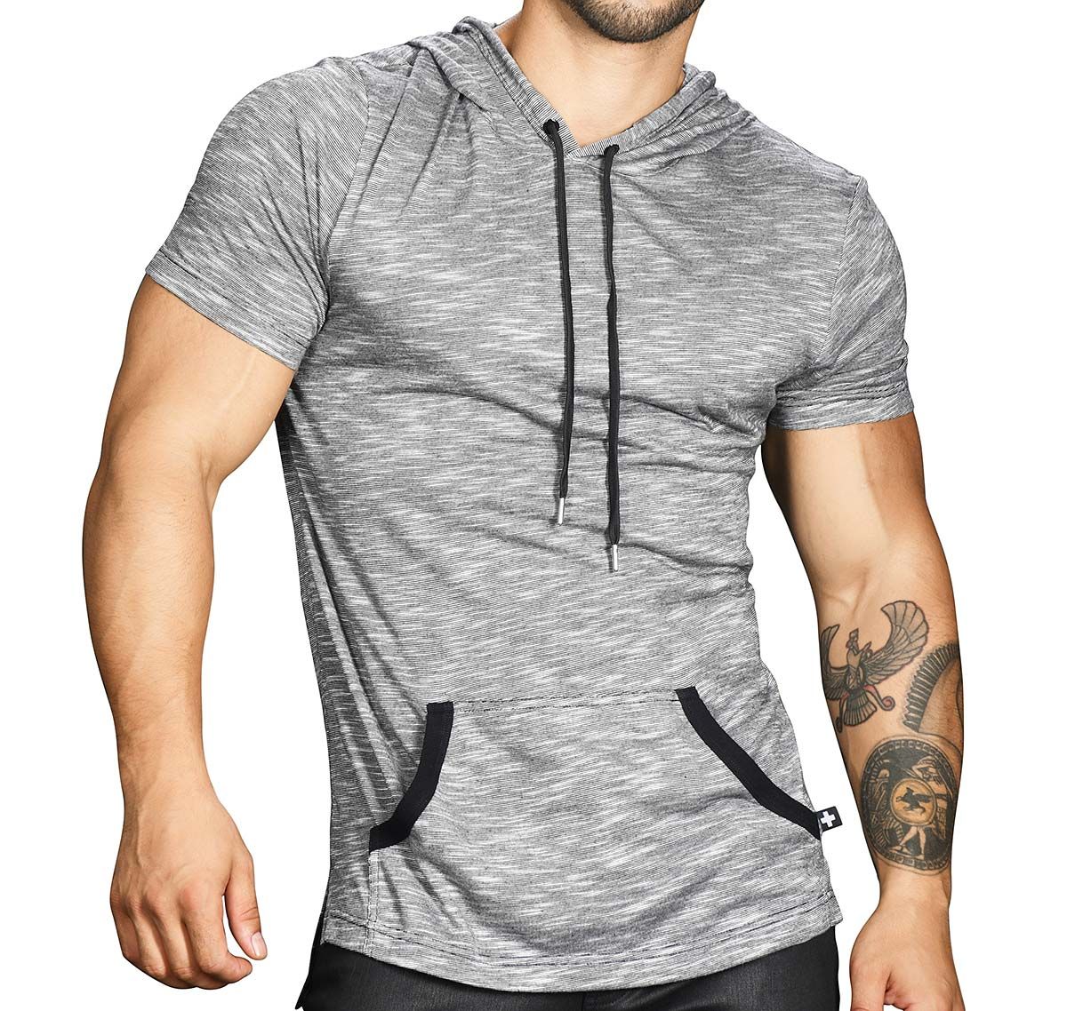 Andrew Christian Sweat à capuche RAYON HOODIE TEE 10242, gris
