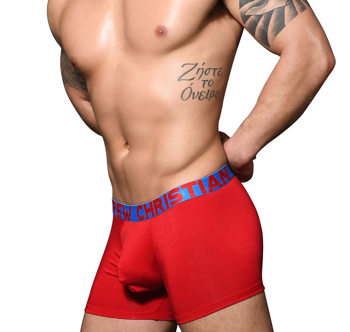 Andrew Christian Boxers ALMOST NAKED BAMBOO BOXER 92625, red