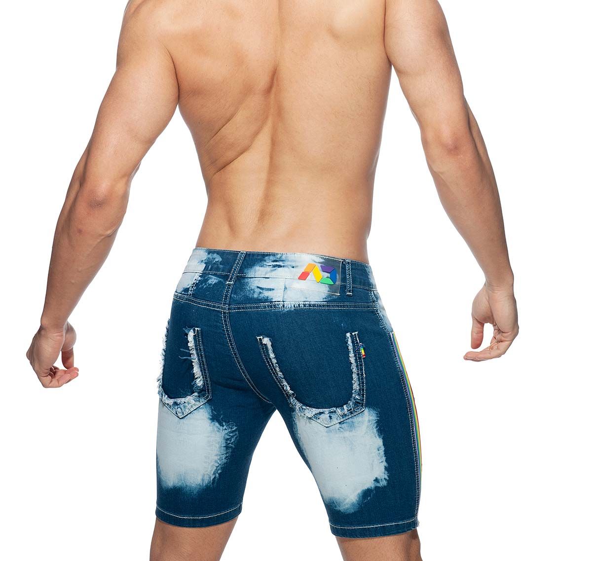 Addicted Shorts en jean PRIDE SHORT JEANS AD940, bleu marine