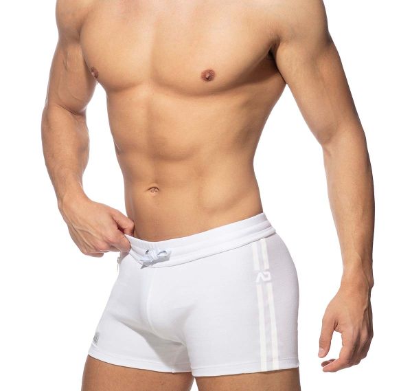 Addicted Training shorts ZIP POCKET SPORTS SHORT AD1002, white 