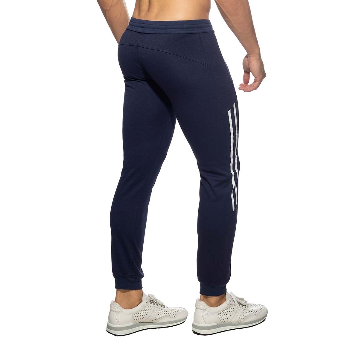 Addicted Pantaloni sportivi lunghi DOUBLE ZIP JOGGING PANTS AD1012, navy blu