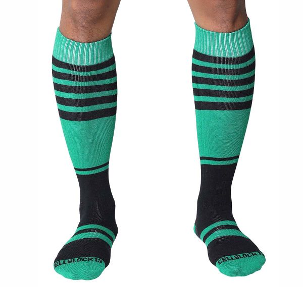 Cellblock 13 Sport socks MIDFIELD KNEE HIGH SOCK, green