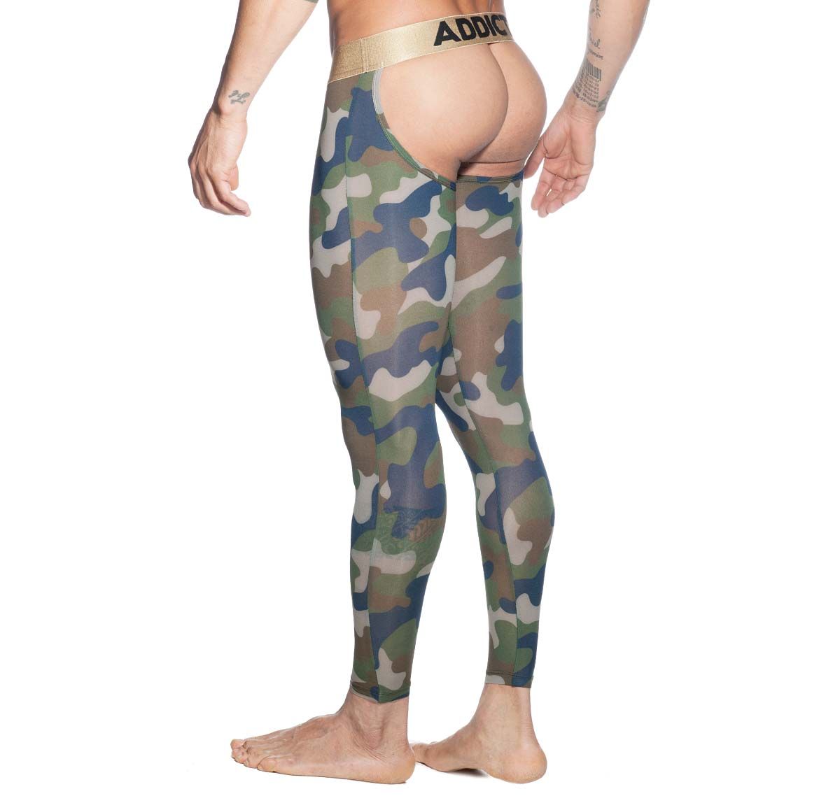 Addicted mutande lunghe BOTTOMLESS CAMO LONG JOHN AD695, camouflage