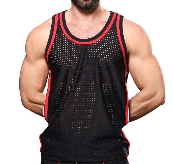 Andrew Christian Tank Top COMPETITION MESH TANK 2947, schwarz