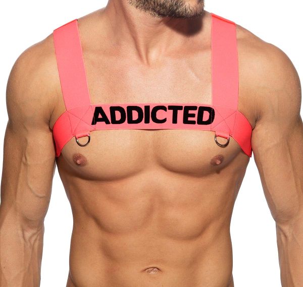 Addicted Harnais NEON RING HARNESS AD1128, rose fluo