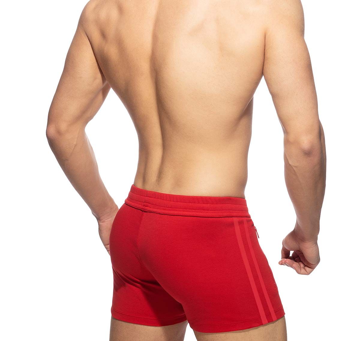 Addicted Training shorts ZIP POCKET SPORTS SHORT AD1002, red