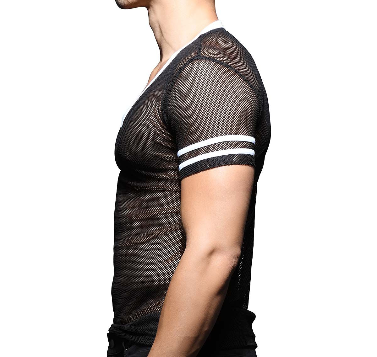 Andrew Christian T-Shirt PERFORMANCE MESH TEE 10332, noir
