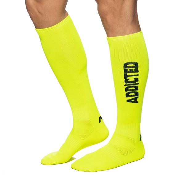 Addicted Calcetines deportivos ADDICTED NEON SOCKS AD1155, amarillo neón