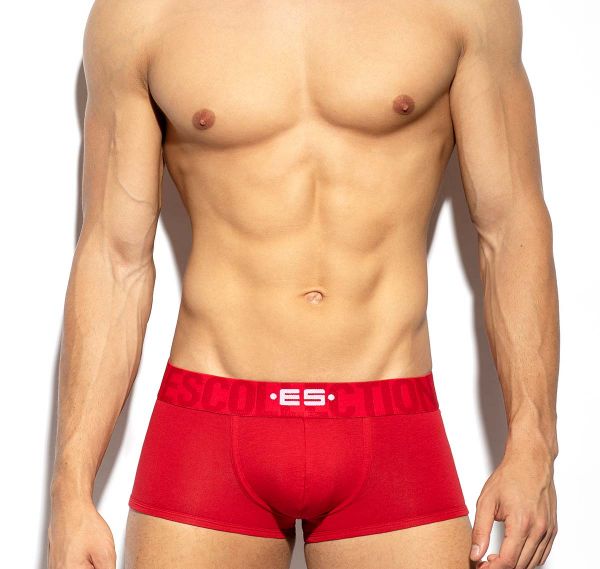 ES Collection Boxers 7 DAYS 7 COLORS TRUNK UN488, red