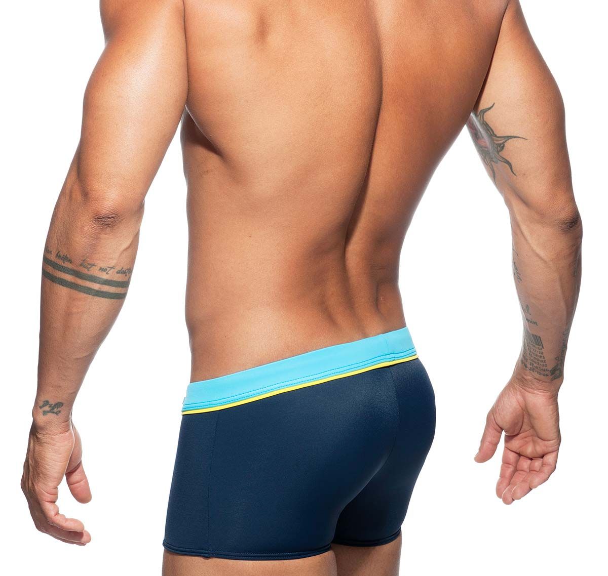 Addicted Badehose SPORT DETAIL BINDING BOXER ADS133, navy