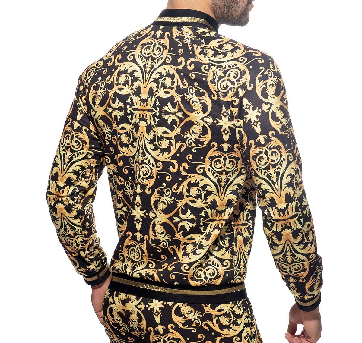 Addicted Lounge jacket VERSAILLES HUNTRESS AD1048, black-golden