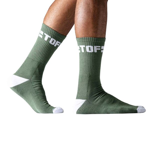 TOF Sport socks SPORT SOCKS KHAKI TOF158KB, green 