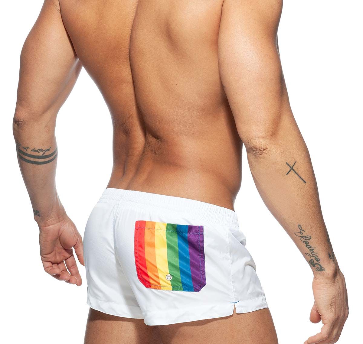 Addicted Swim shorts SAILOR MIX SHORT ADS166, white