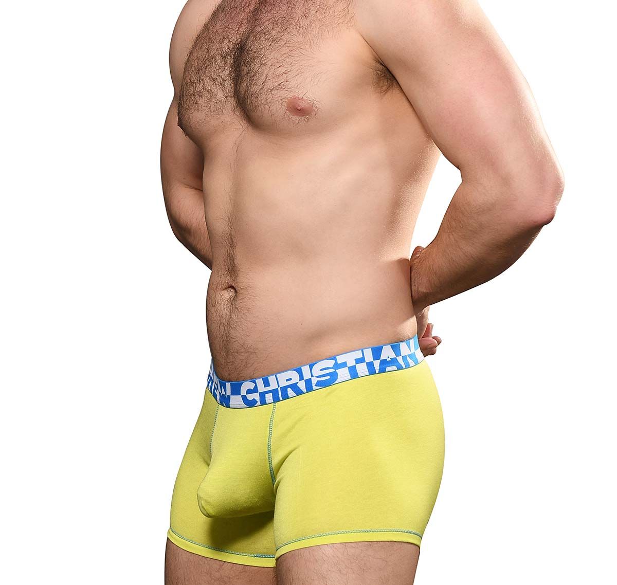 Andrew Christian Boxers ALMOST NAKED HANG-FREE BOXER 93019, yellow