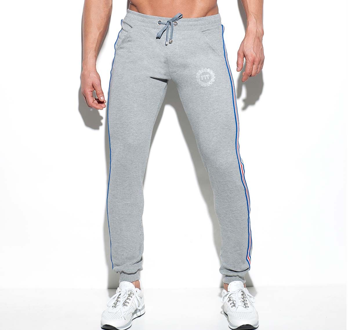 ES Collection Pantaloni sportivi lunghi FIT TAPE SPORT PANT SP209, grigio
