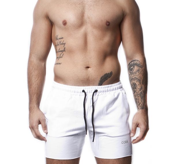 Alexander COBB Pantaloni sportivi LONG WHITE, bianco 
