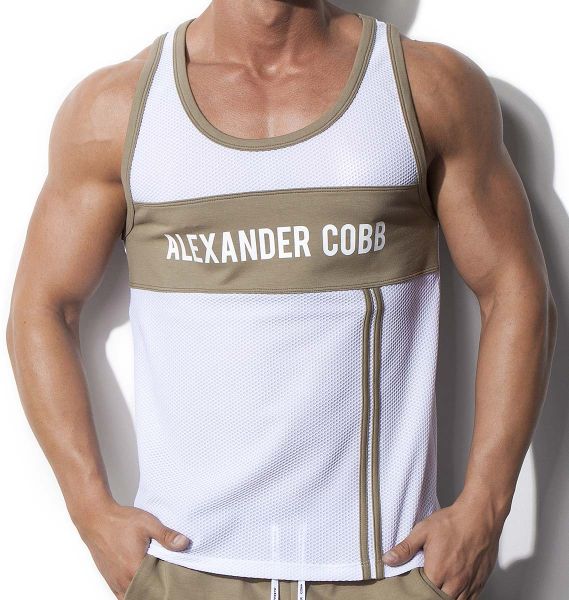 Alexander COBB Tank Top Athletic Wear TANK TOP ARMY, grün