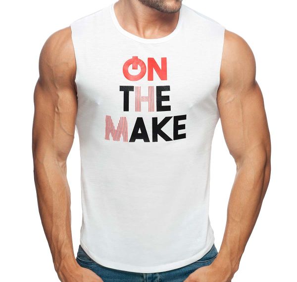 Addicted Tank Top ON THE MAKE SHOULDER TANKTOP AD915, weiss
