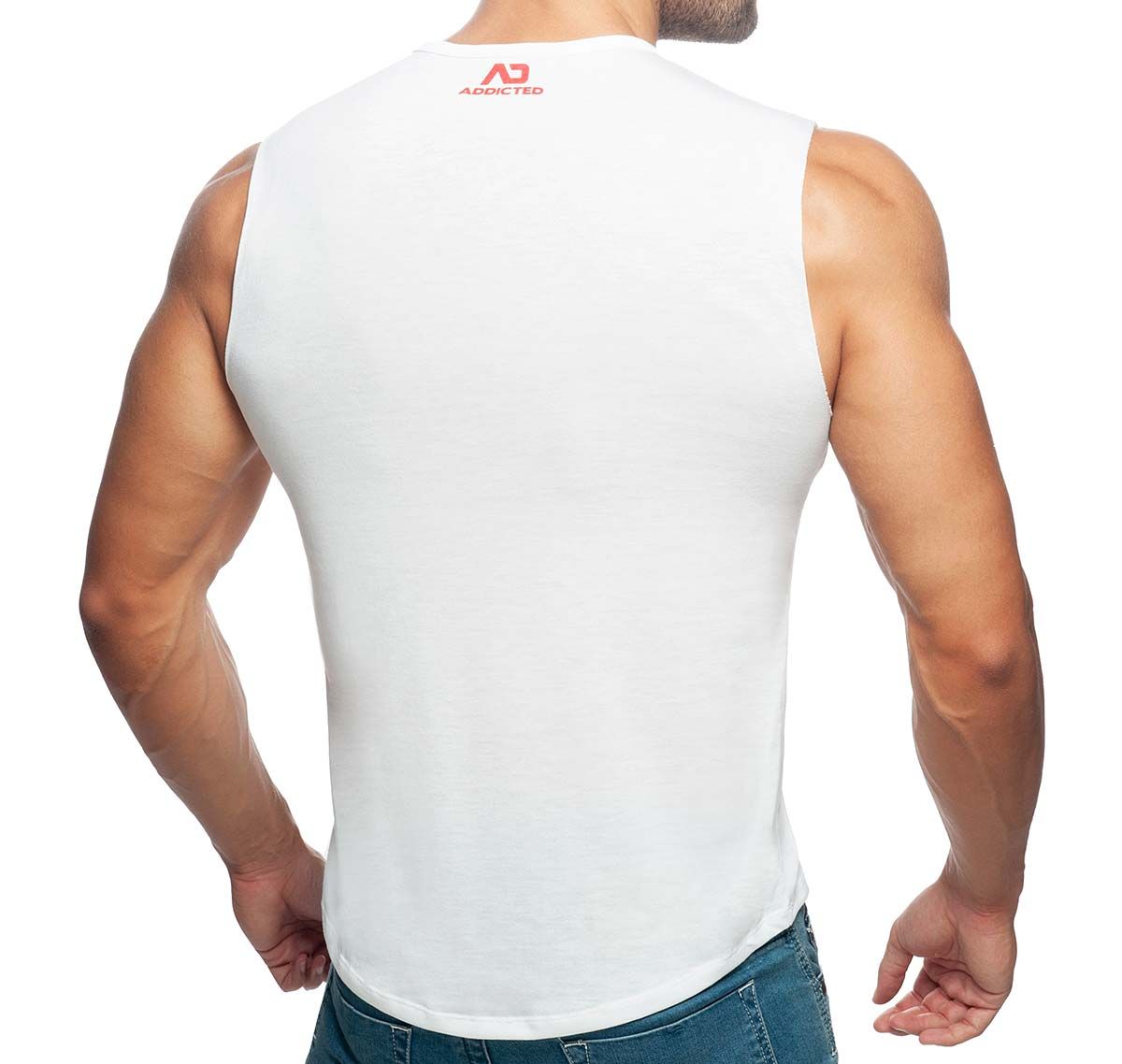 Addicted Camiseta de tirantes ON THE MAKE SHOULDER TANKTOP AD915, blanco
