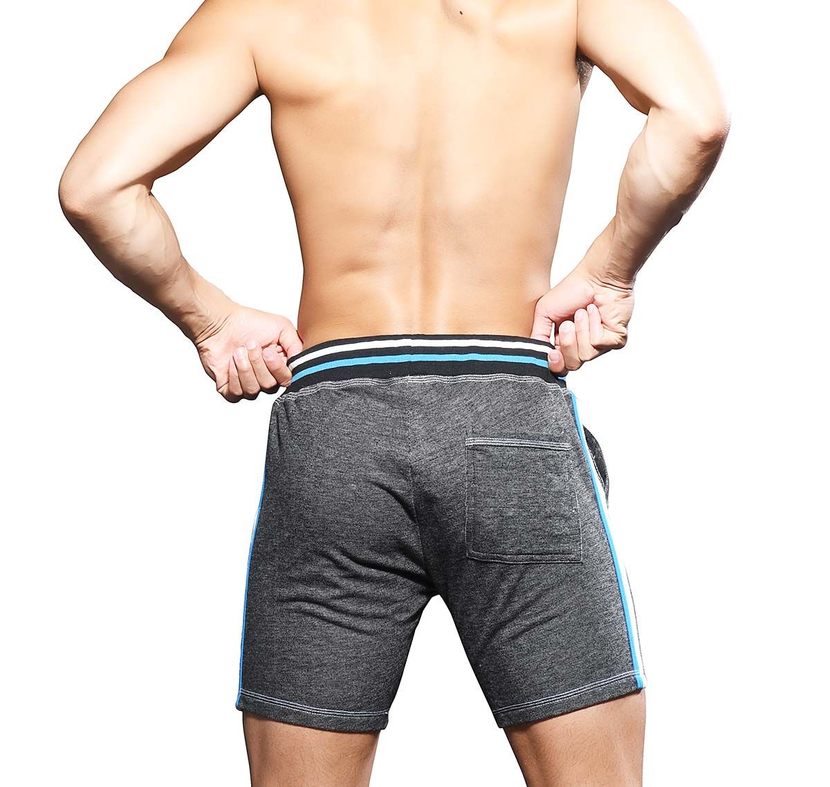 Andrew Christian Short deportivo VIBE GYM & WORKOUT SHORTS 6648, gris