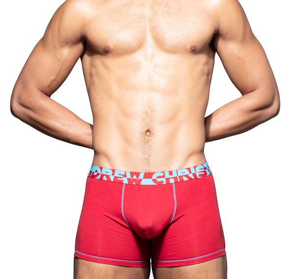 Andrew Christian Boxer ALMOST NAKED HANG-FREE BOXER 93019, rouge 