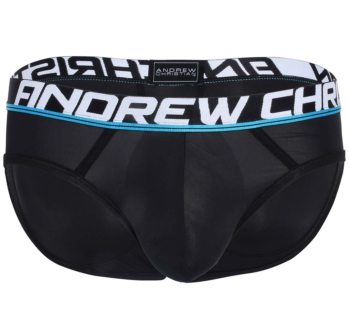 Andrew Christian Slip ACTIVE SHAPE BRIEF w/ Bubble Butt Shaping Pads 92325, noir