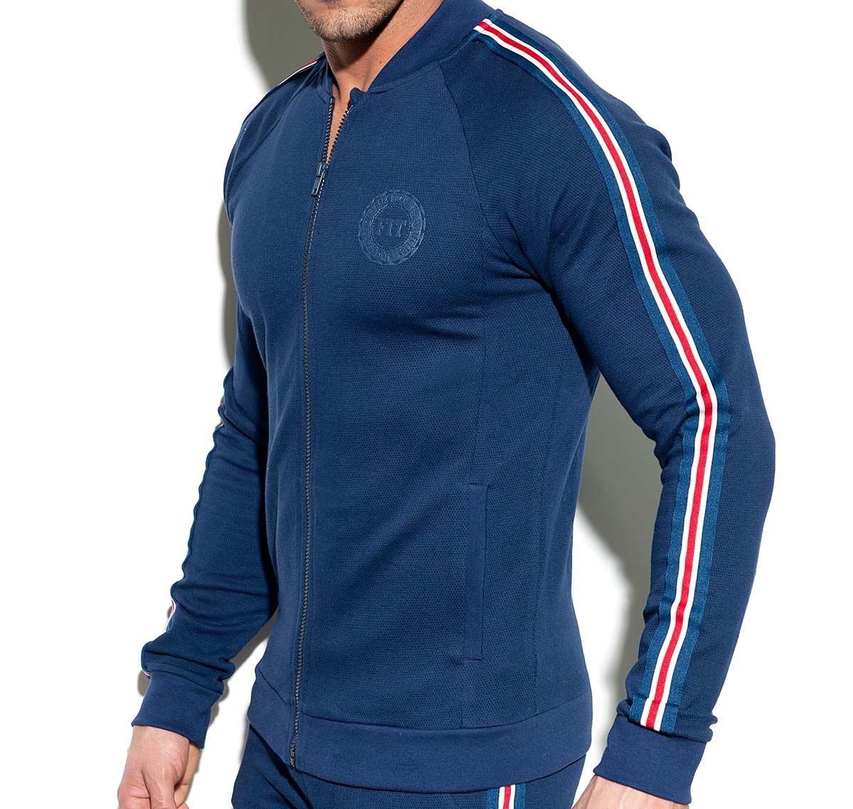 ES Collection Sportjacke FIT TAPE JACKET SP208, navy