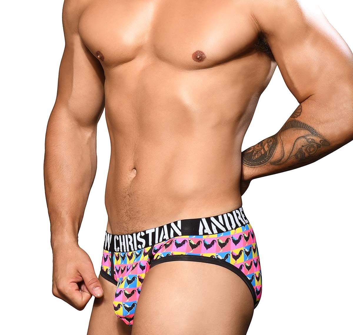 Andrew Christian Slip COCK BRIEF w/ ALMOST NAKED 92282, multicolore