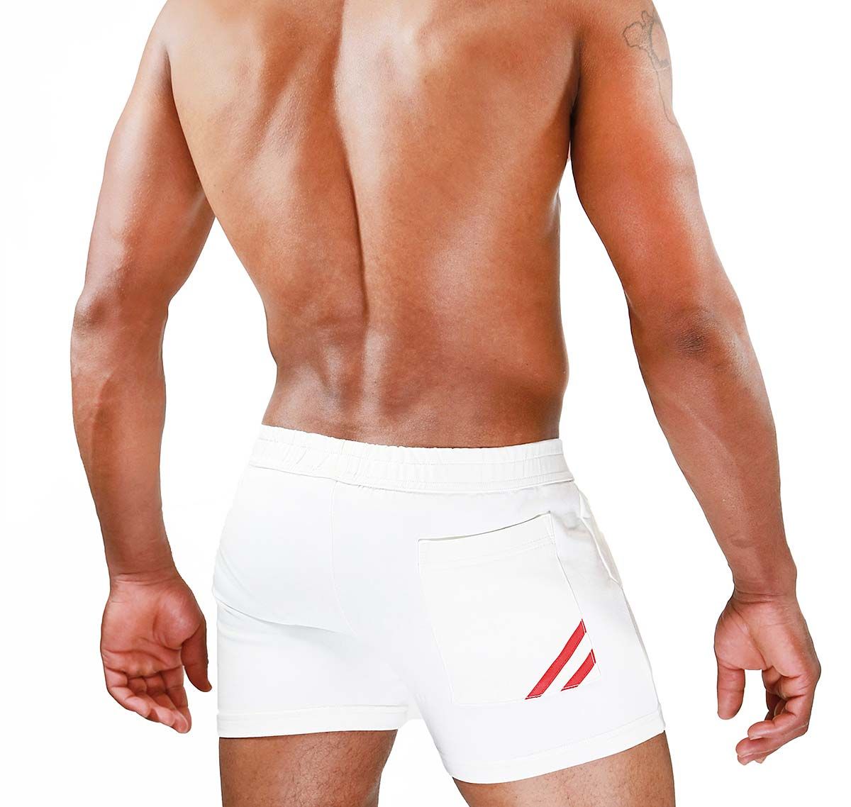 TOF Pantaloni sportivi corti PARIS SHORTS WHITE SH0009BR, bianco