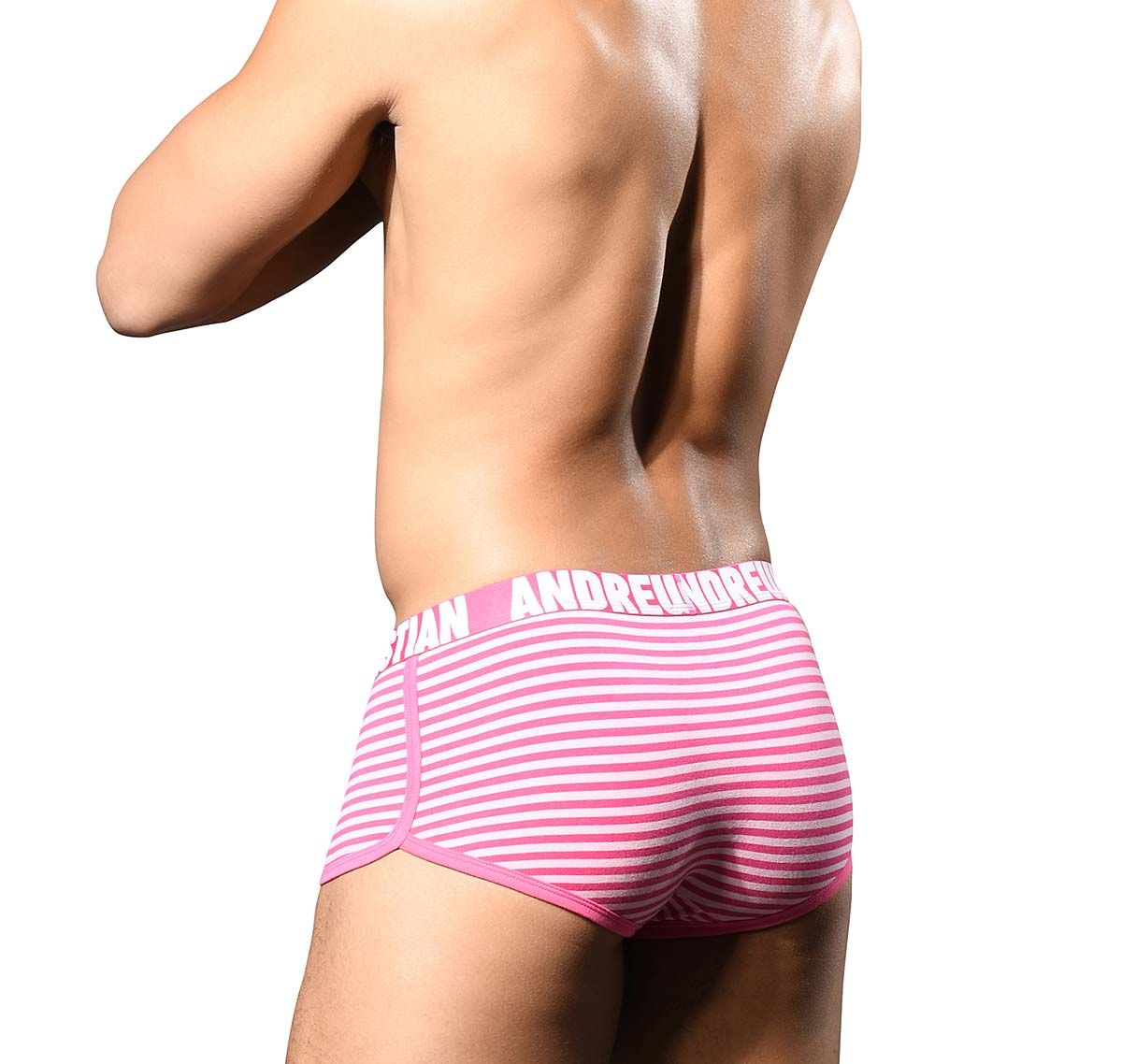 Andrew Christian Bóxer ULTRA PINK STRIPE BOXER w/ ALMOST NAKED 93075, rosa