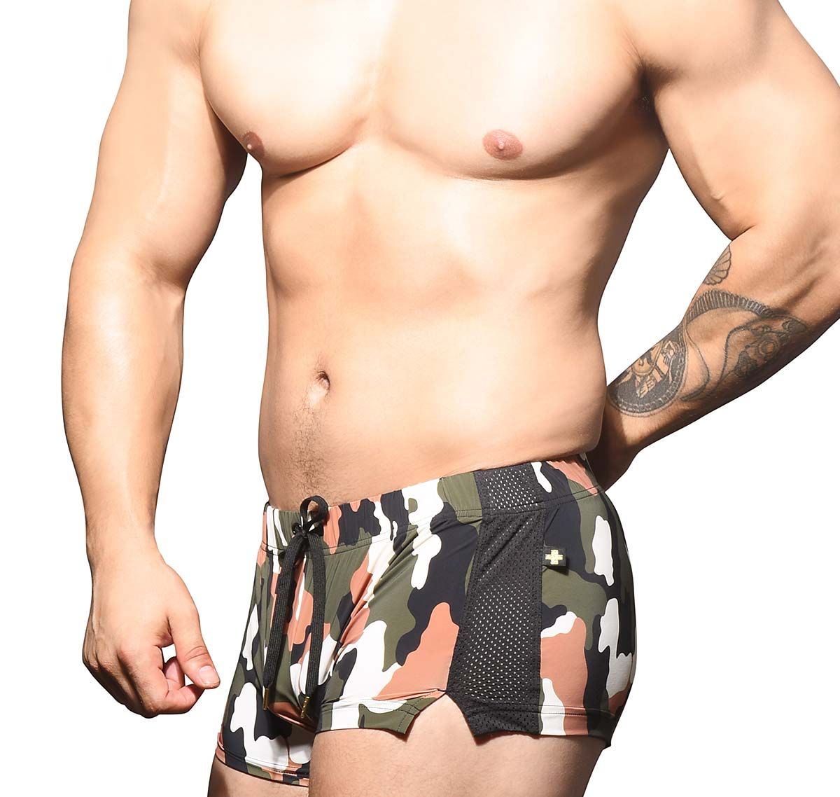 Andrew Christian Short deportivo CAMOUFLAGE MESH JOGGER SHORTS 6598, army