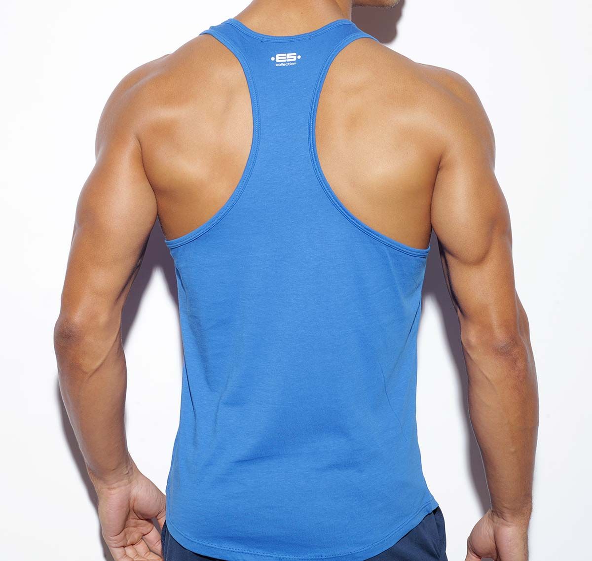 ES Collection Tank Top NEVER BACK DOWN TANK TOP TS171, blue