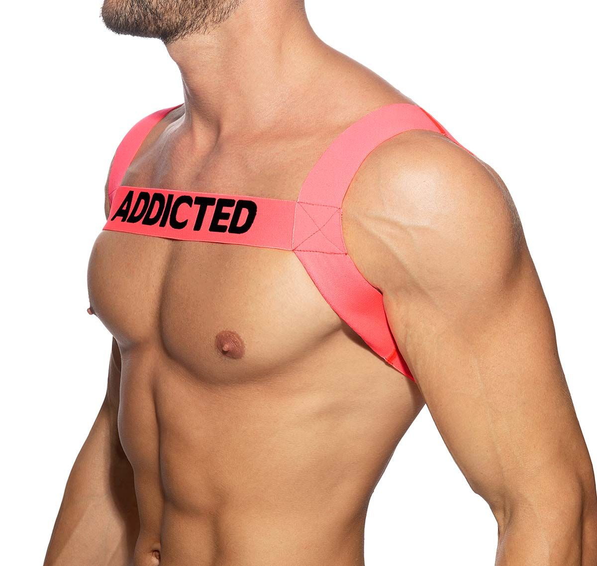 Addicted Harnais NEON ADDICTED HARNESS AD1127, rose fluo