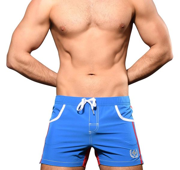 Andrew Christian Swim shorts NAVIGATOR SWIM SHORTS 70016, blue/red