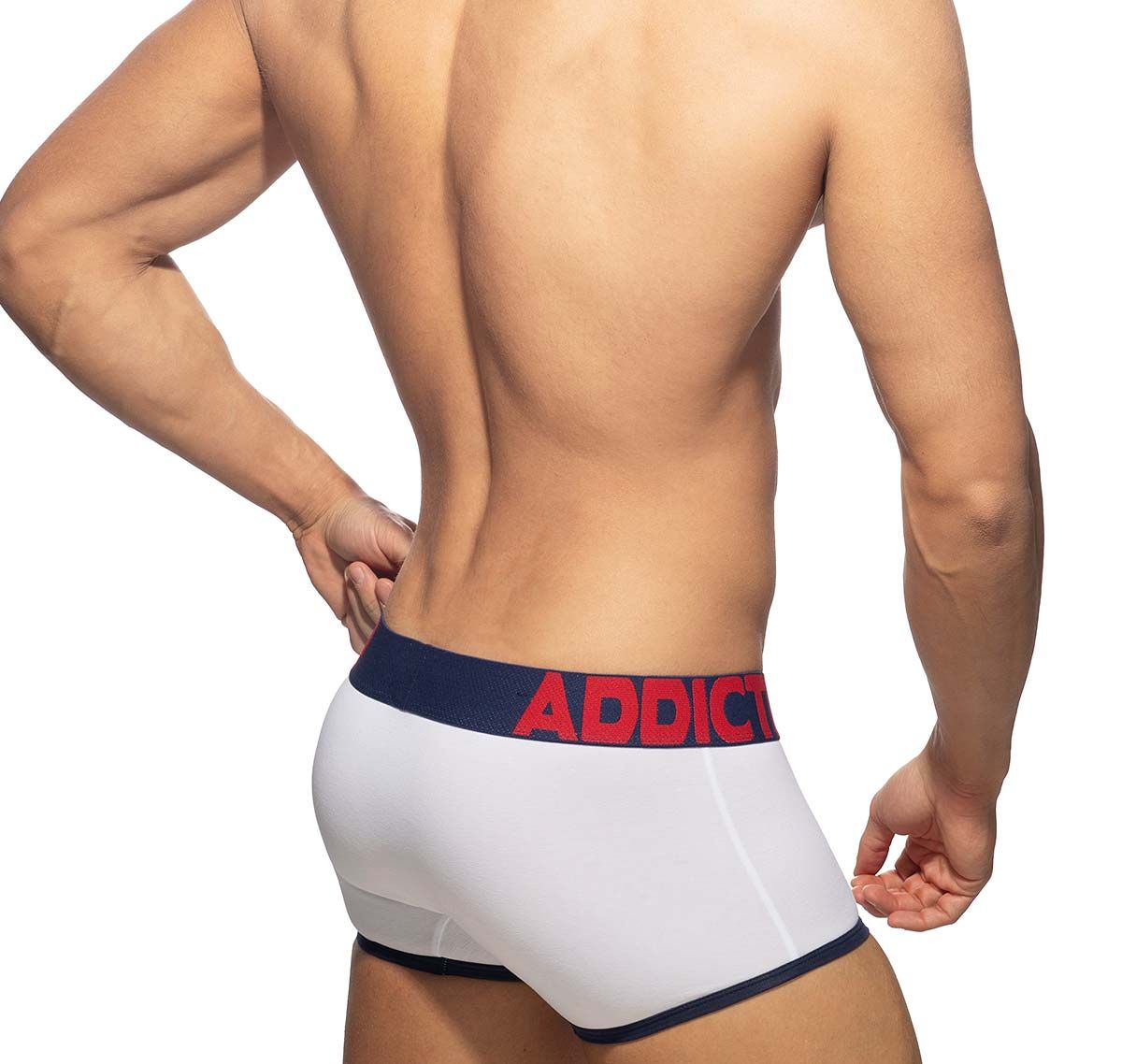 Addicted Boxer OPEN FLY COTTON TRUNK AD1203, blu navy