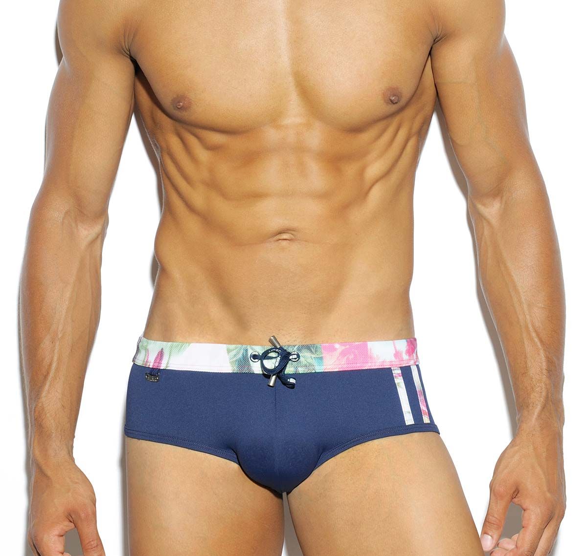 ES Collection Push Up Badehose CONTRAST STRIPES BRIEF 1722, navy