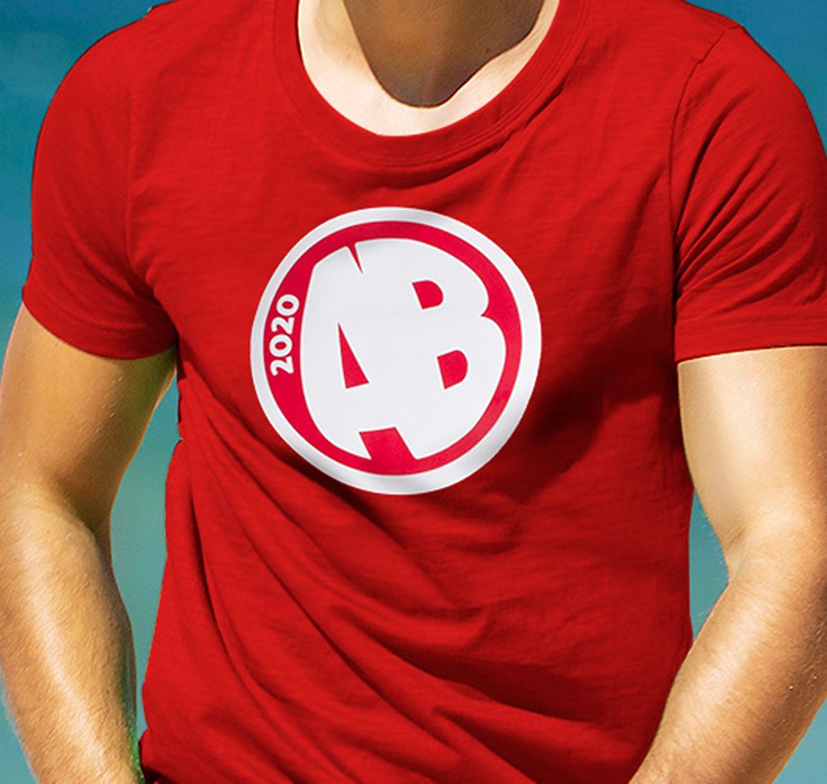 aussieBum Camiseta DESIGNER TEE AB, rojo